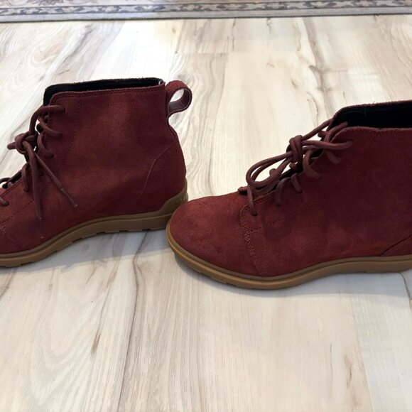 Sorel Womens Evie II Lace-Up Suede Ankle Boots Size 8 Spice - Picture 2 of 8